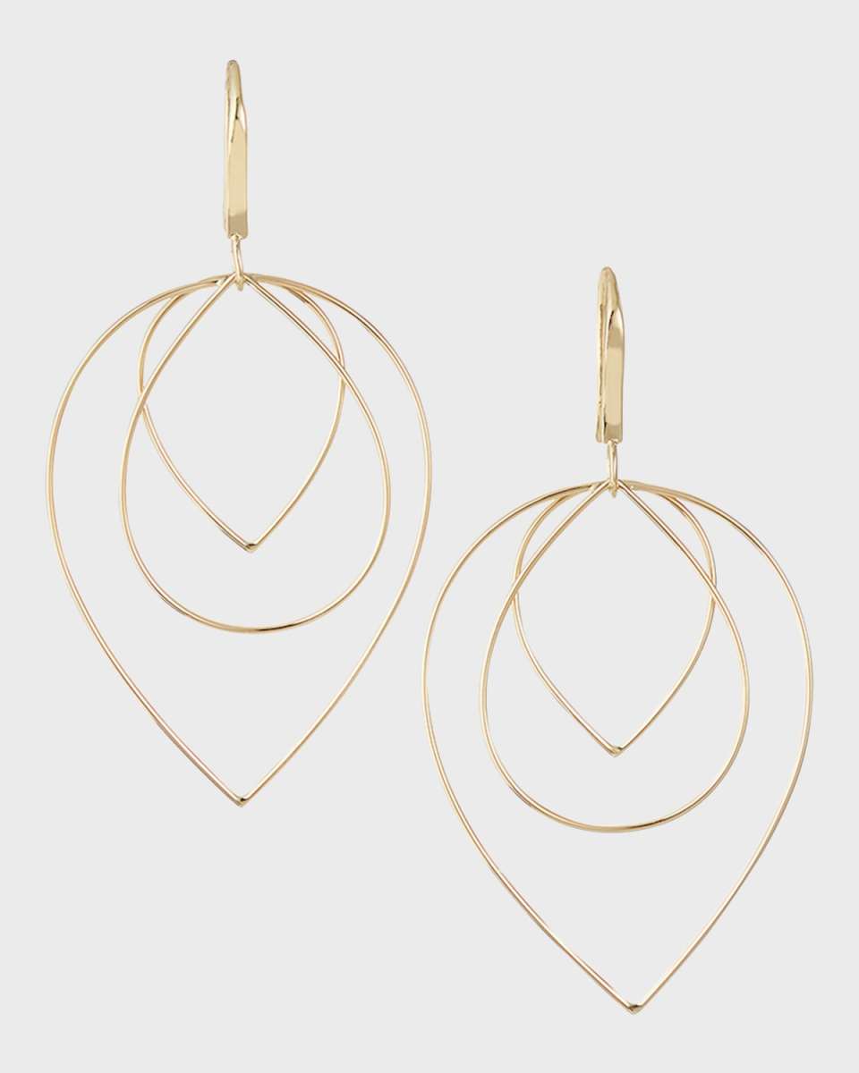 Three Tiered Drop Earrings